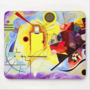 Kandinsky Yellow Blue Mouse Pad Mousepad