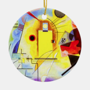 Kandinsky Yellow Blue Ornament