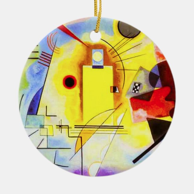 Kandinsky Yellow Blue Ornament (Vorne)