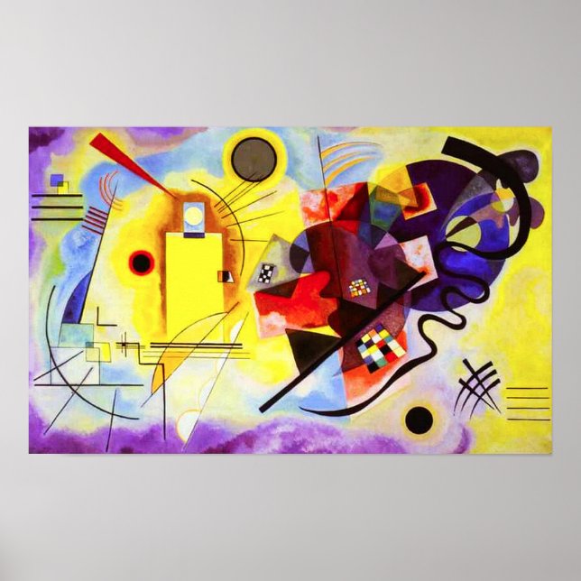 Kandinsky Yellow Blue Poster (Vorne)
