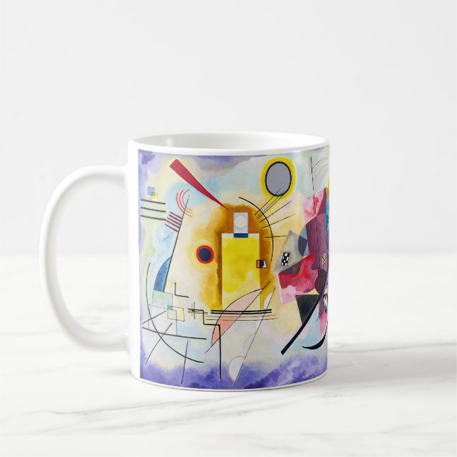 Kandinsky – Yellow–Red–Blue - Custom Tex Kaffeetasse (Links)