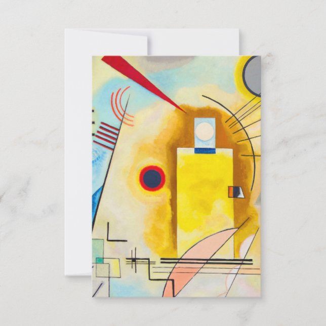 Kandinsky Yellow-Red-Blue Dankeskarte (Vorderseite)