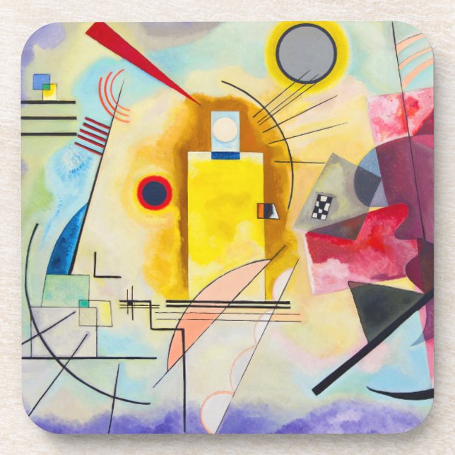 Kandinsky Yellow-Red-Blue Getränkeuntersetzer (Vorderseite)
