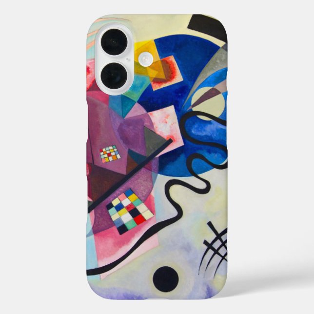Kandinsky Yellow-Red-Blue iPhone 16 Hülle (Rückseite)