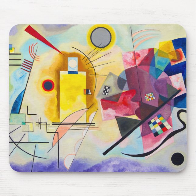 Kandinsky Yellow-Red-Blue Mousepad (Vorne)