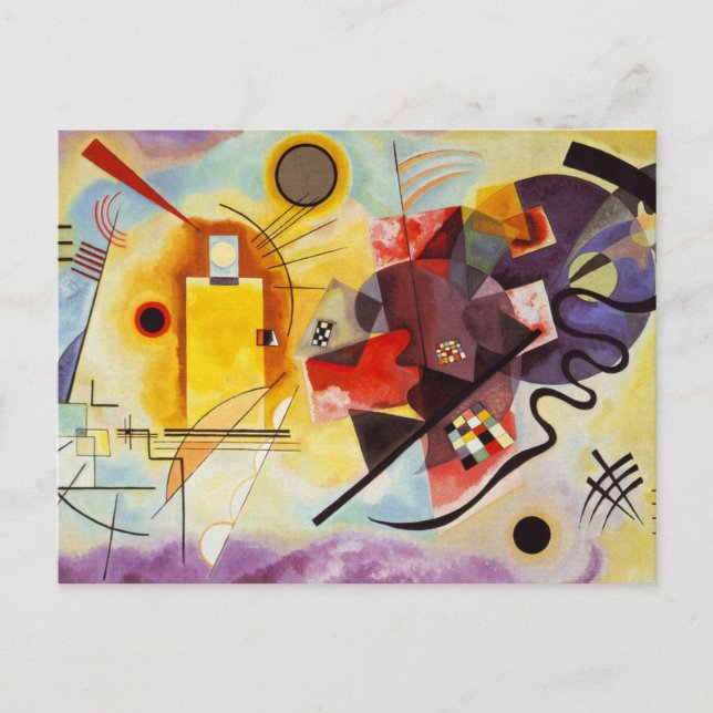 Kandinsky Yellow Red Blue Postkarte (Vorderseite)