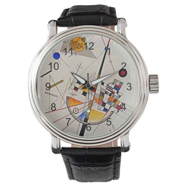 Kandinsky - zarte Spannungen Armbanduhr (Vorderseite)