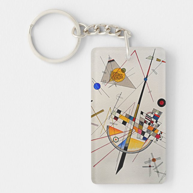 Kandinsky - zarte Spannungen Schlüsselanhänger (Vorderseite)