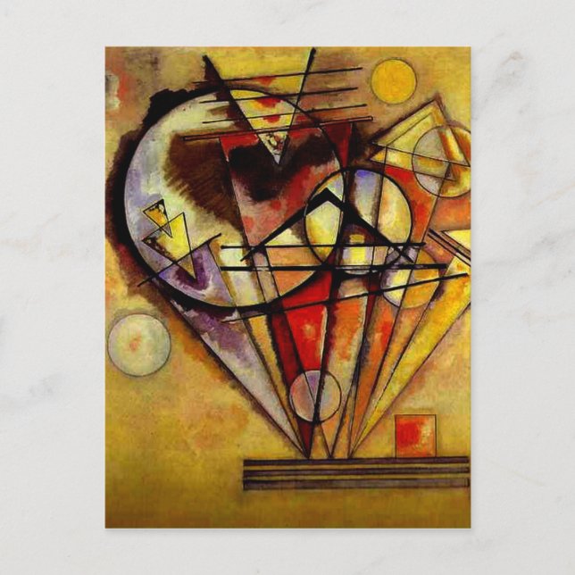 Kandinsky - Zu den Punkten Postkarte (Vorderseite)