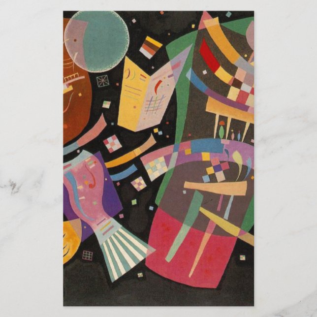 Kandinsky Zusammensetzung 10 Abstrakte Malerei Briefpapier (Vorderseite)