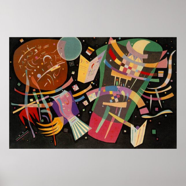 Kandinsky Zusammensetzung 10 Abstrakte Malerei Poster (Vorne)