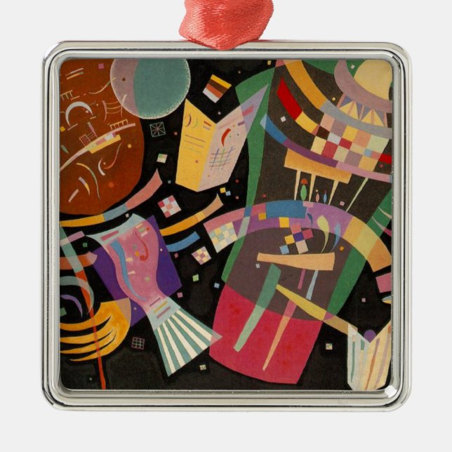 Kandinsky Zusammensetzung 10 Abstrakte Malerei Silbernes Ornament (Vorne)