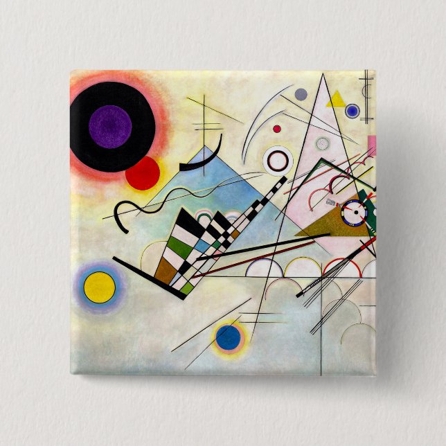 Kandinsky-Zusammensetzung 8 Button (Vorderseite)
