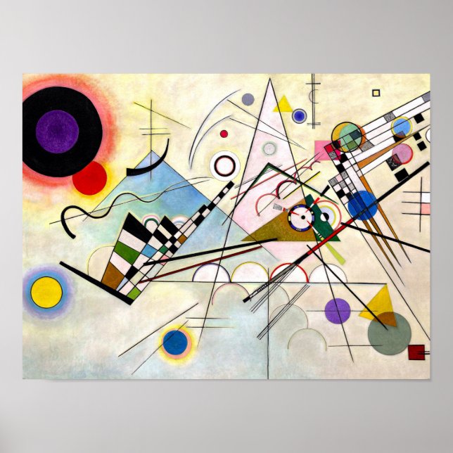 Kandinsky-Zusammensetzung 8 Poster (Vorne)