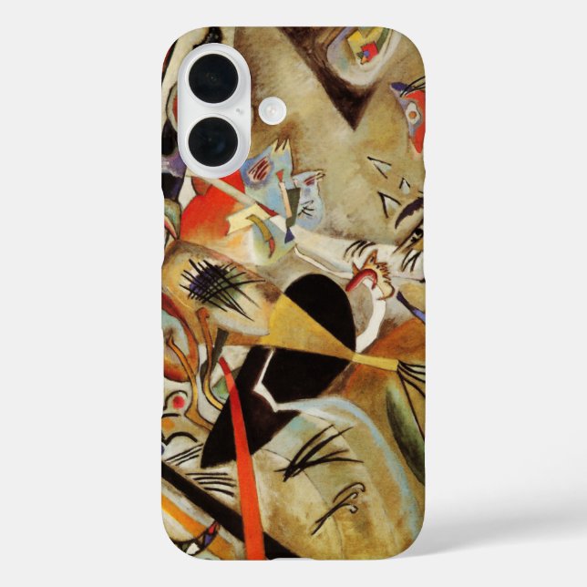 Kandinsky-Zusammensetzung Abstrakt iPhone 16 Hülle (Rückseite)