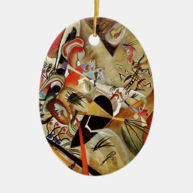 Kandinsky-Zusammensetzung Abstrakt Keramikornament (Vorne)