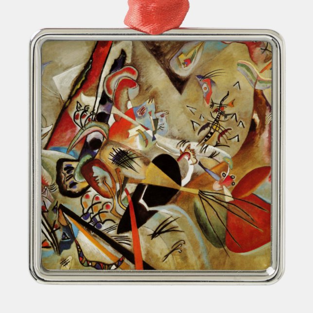 Kandinsky-Zusammensetzung Abstrakt Ornament Aus Metall (Vorne)