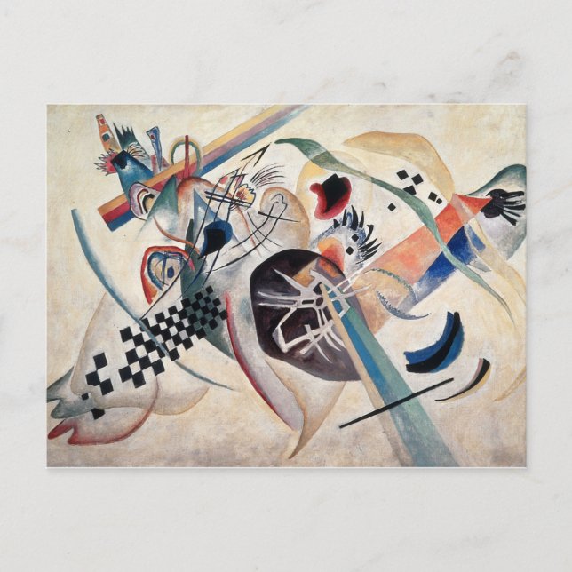 Kandinsky-Zusammensetzung Abstrakt Postkarte (Vorderseite)