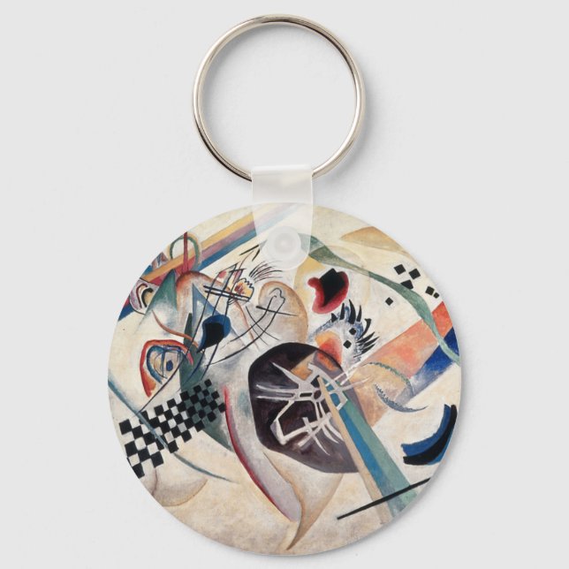 Kandinsky-Zusammensetzung Abstrakt Schlüsselanhänger (Vorderseite)