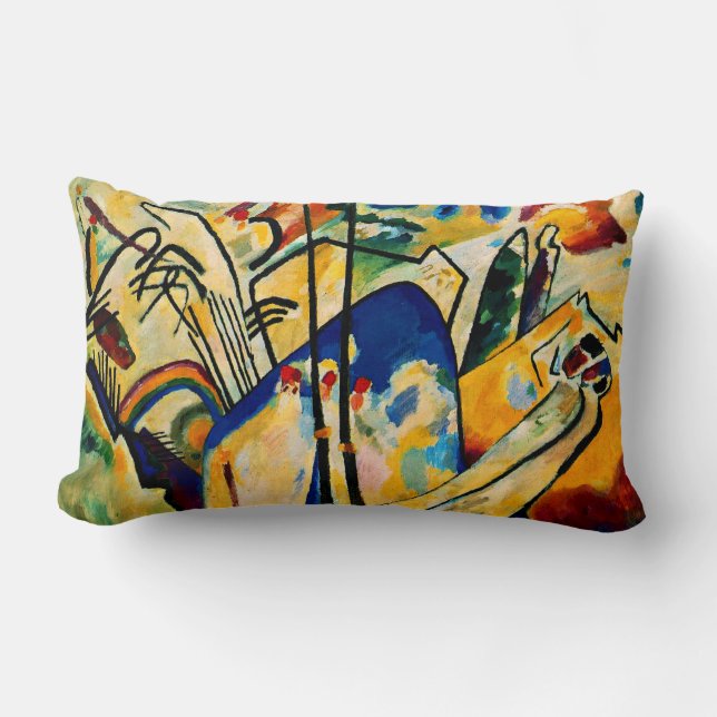 Kandinsky - Zusammensetzung IV Lendenkissen (Vorderseite)