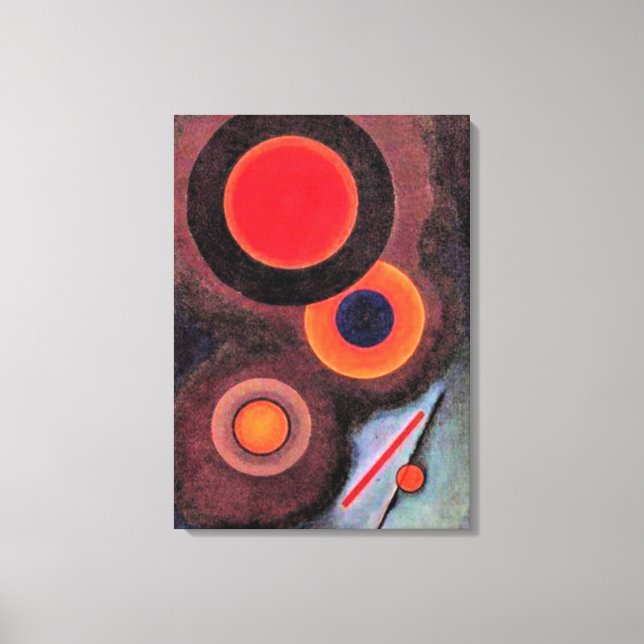 Kandinsky - Zusammensetzung mit Kreisen Leinwanddruck (Vorderseite)