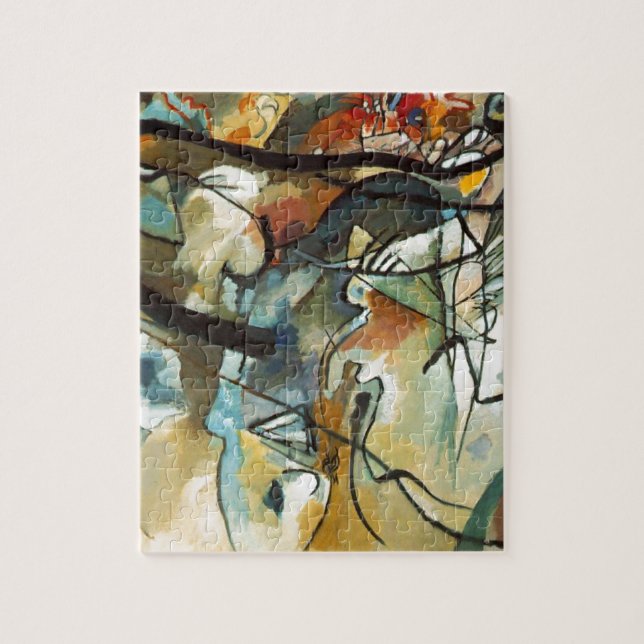 Kandinsky Zusammensetzung V Abstract Painting (Vertikal)