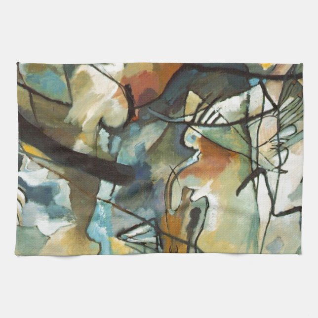 Kandinsky Zusammensetzung V Abstract Painting Handtuch (Horizontal)