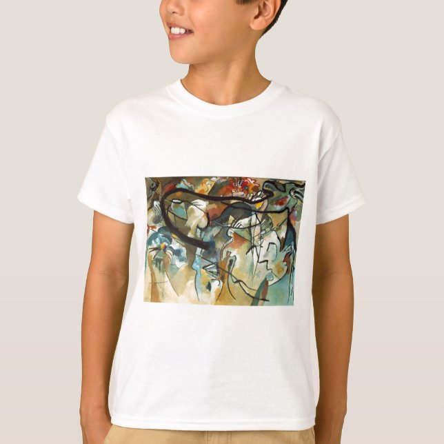 Kandinsky Zusammensetzung V Abstract Painting T-Shirt (Vorderseite)