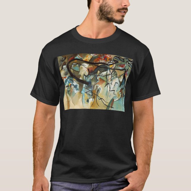 Kandinsky Zusammensetzung V Abstract Painting T-Shirt (Vorderseite)
