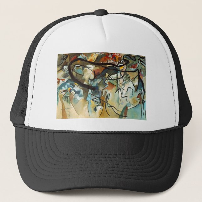 Kandinsky Zusammensetzung V Abstract Painting Truckerkappe (Vorderseite)