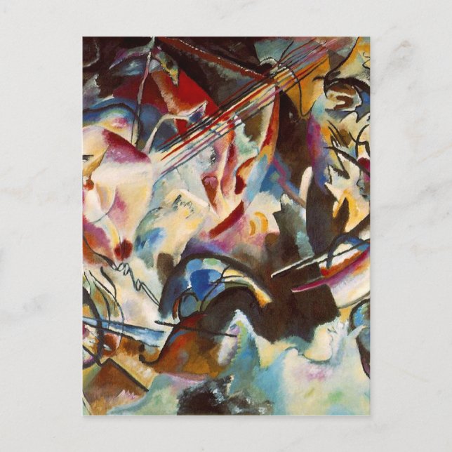 Kandinsky Zusammensetzung VI Abstrakte Malerei Postkarte (Vorderseite)