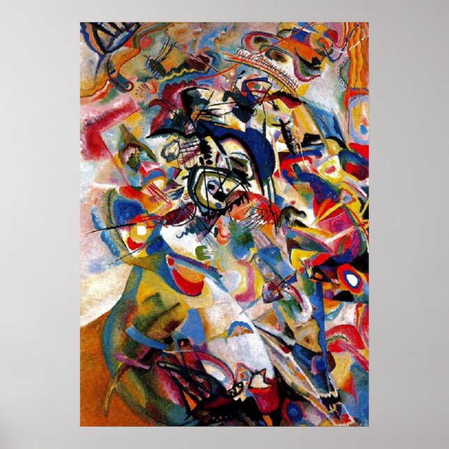 Kandinsky Zusammensetzung VII Abstrakte Malerei Poster (Vorne)