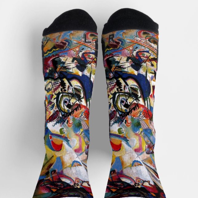 Kandinsky Zusammensetzung VII Abstrakte Malerei Socken (Oben)