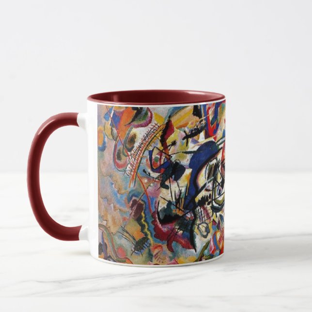 Kandinsky Zusammensetzung VII Abstrakte Malerei Tasse (Links)