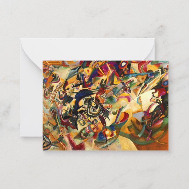 Kandinsky - Zusammensetzung VII Mitteilungskarte (Vorderseite)