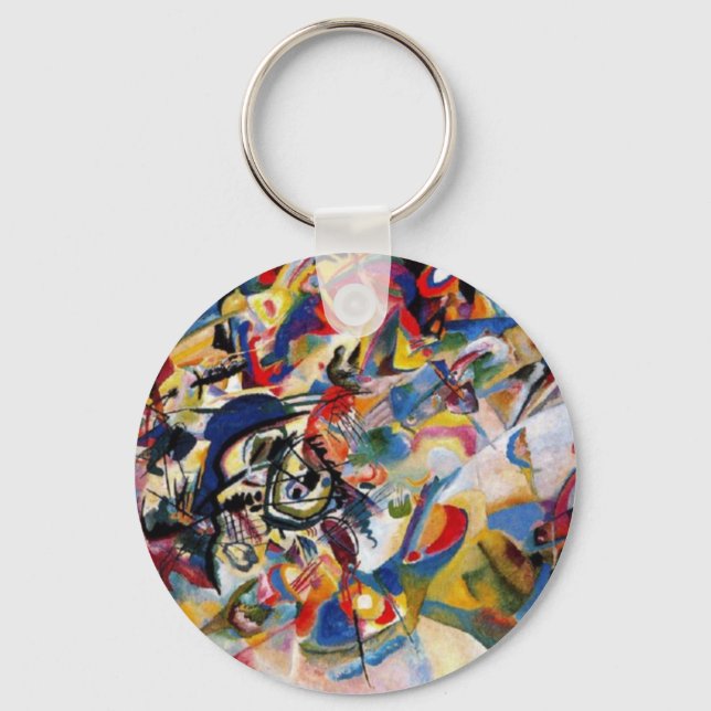 Kandinsky-Zusammensetzung VII Schlüsselanhänger (Vorderseite)