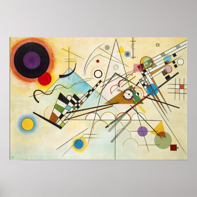 Kandinsky Zusammensetzung VIII Poster (Vorne)