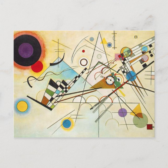 Kandinsky Zusammensetzung VIII Postkarte (Vorderseite)
