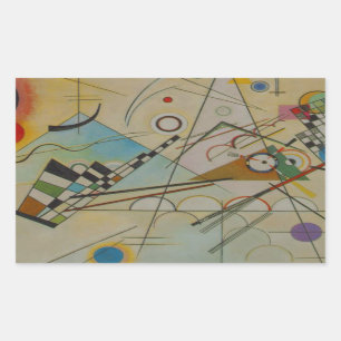 Kandinsky-Zusammensetzung VIII Rechteckiger Aufkleber