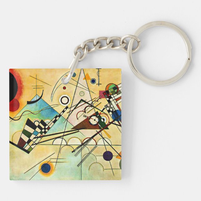 Kandinsky - Zusammensetzung VIII Schlüsselanhänger (Rückseite)