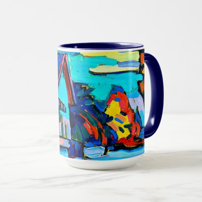 Kandinsky - Zwei Häuser Tasse (VorderseiteRechts)