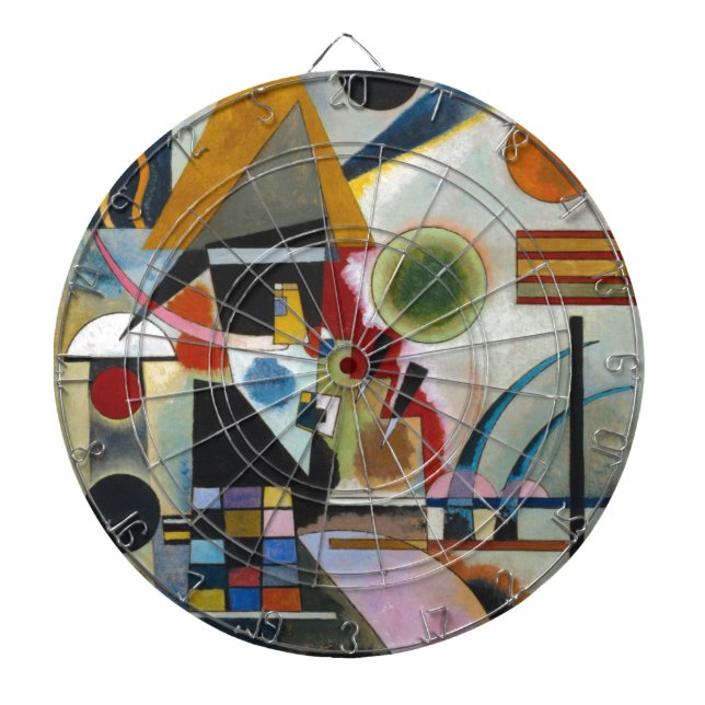 Kandinskys Abstraktes Gemälde-Swinging Dartscheibe (vorne)