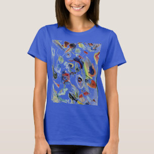 Kandinskys Abstraktes Malerwerk Blau T-Shirt