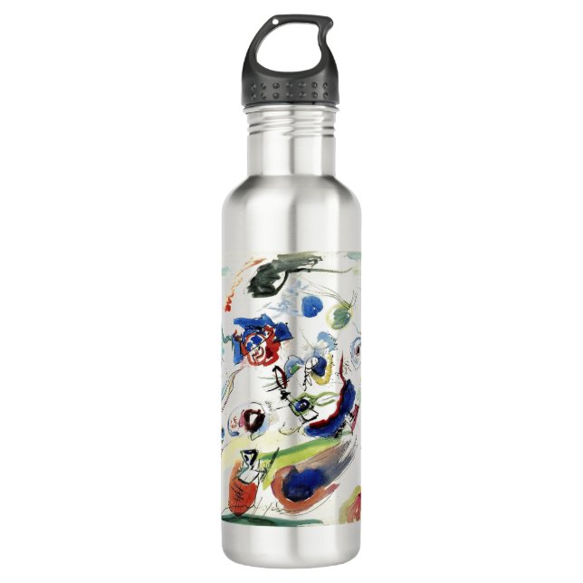 Kandinskys Abstraktes Malwerk Edelstahlflasche (Vorderseite)