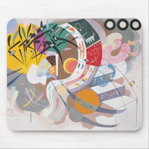 Kandinskys dominante Kurvenabstraktion Mousepad
