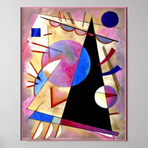Kandisnky - Mit Pinks und Blues den Kubismus absch Poster
