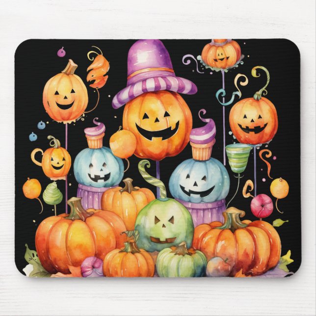 KANDY & PUMPKINS IN HELLEN FARBEN MOUSEPAD (Vorne)