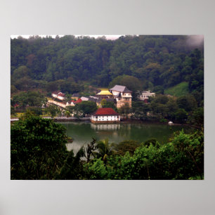 Kandy-Tempel, Sri Lanka Poster