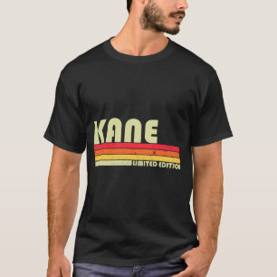 Kane Geschenk Name Personalisiert Lustig Retro Vin T-Shirt