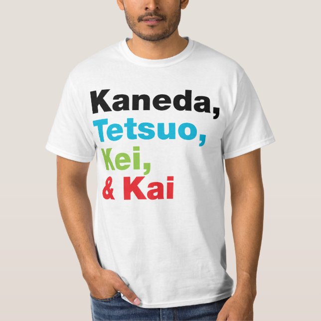 Kaneda Tetsuo usw. nennt (hellen) T - Shirt (Vorderseite)